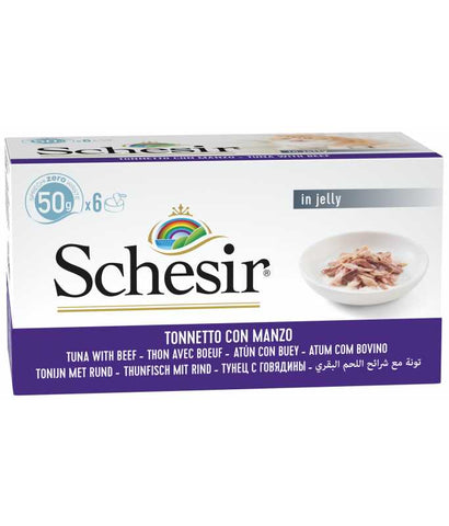 Schesir Cat Multipack Can Tuna With Beef-6x50g