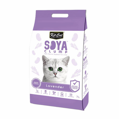Kit Cat Soya Clump Soybean Litter – Lavender 7L (4601204572213)