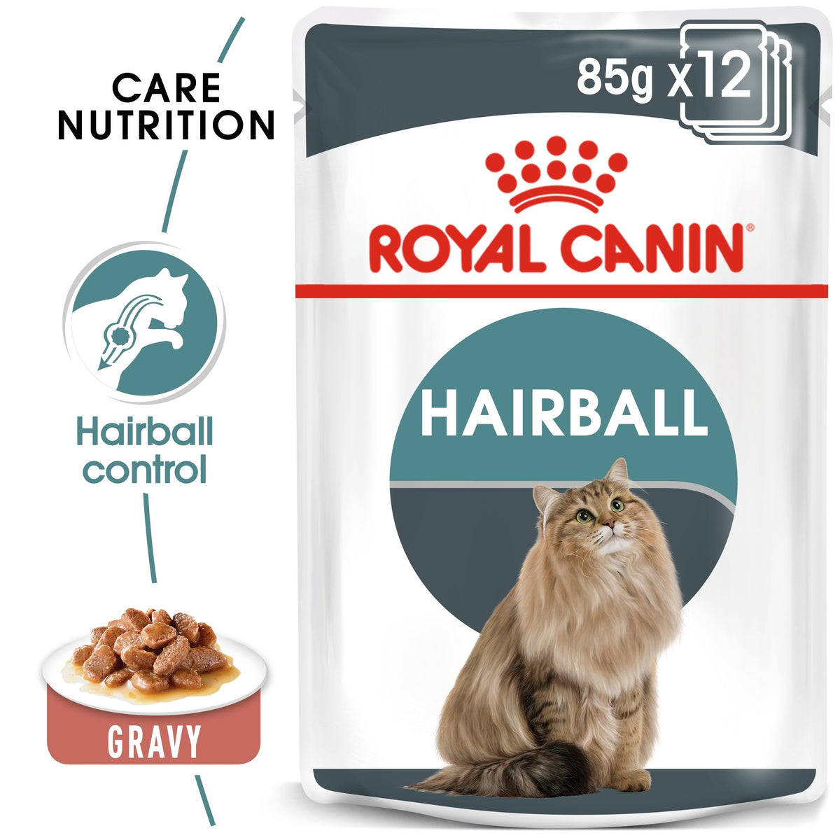 FELINE CARE NUTRITION HAIRBALL GRAVY (WET FOOD - POUCHES) (4599520854069)