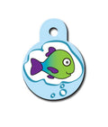 *ID Tag - Circle Small Fish Dream