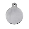 ID Tag - Circle Small Brushed Chrome