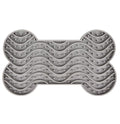 Flamingo Yummy Silicone Bone Grey Dog Lick Pad Large