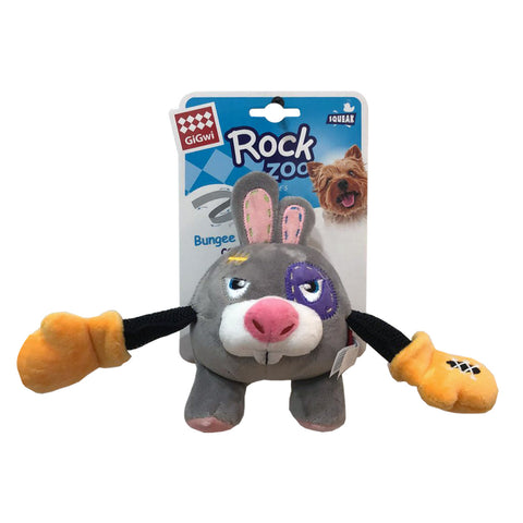 Rock Zoo King Boxer Rabbit with Squeaker & Crinkle S