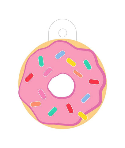 *ID Tag Circle Large Pink Donut