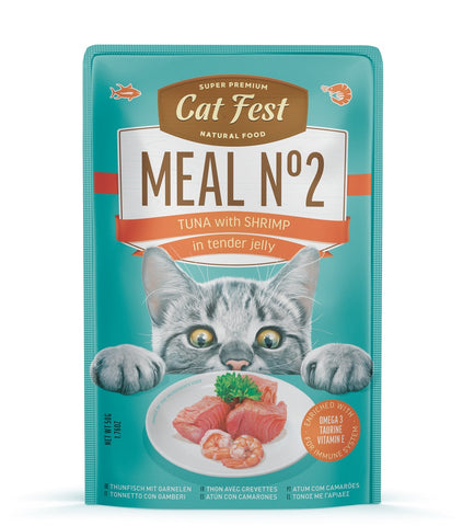 Cat Fest Meal No 2 Cat Food in Jelly-Tuna With Shrimp 50g