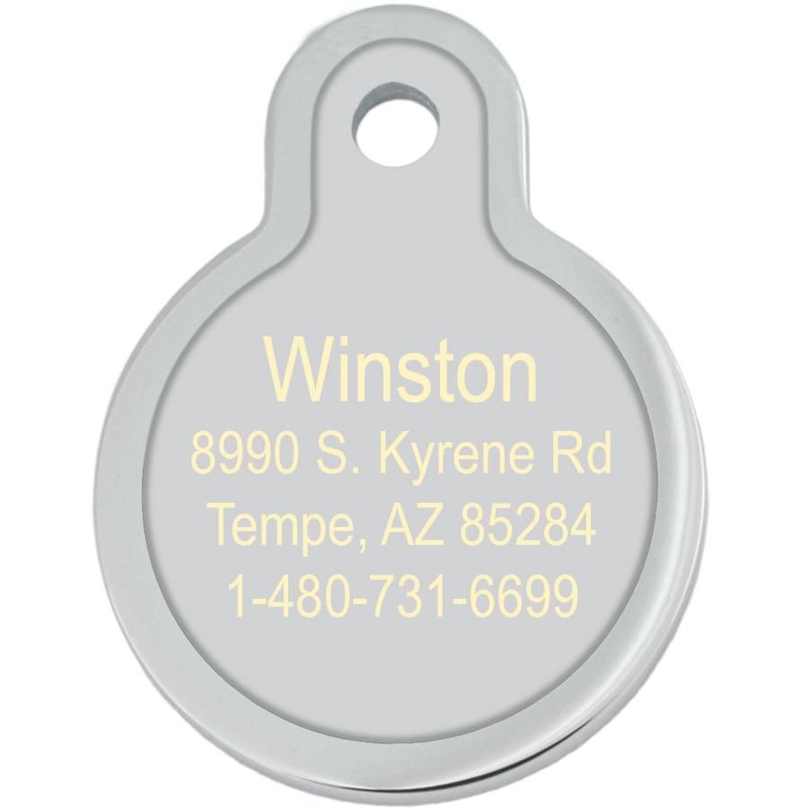 *ID Tag - Circle Small Raised Edge I'm Loved