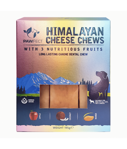 *Pawfect Himalayan Cheese Chew Bar with 3 Nutritious Fruits 195g (3x 65g)