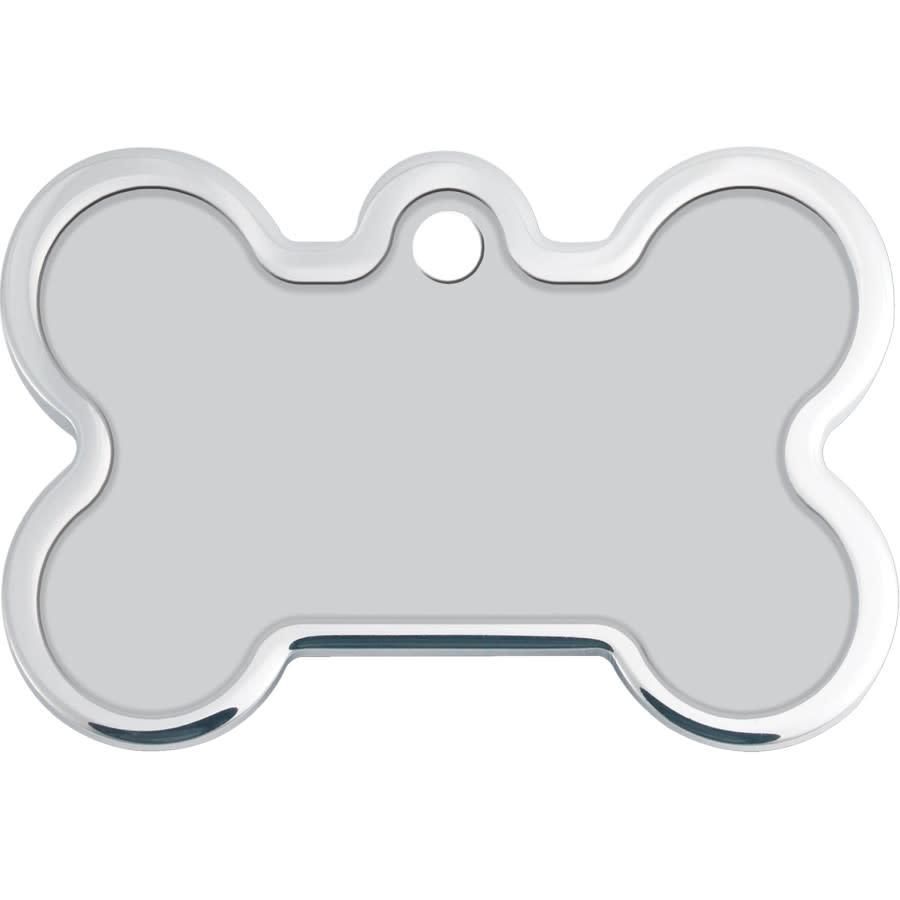 *ID Tag - Bone Large Raised Edge I'm Lost Call My Mom