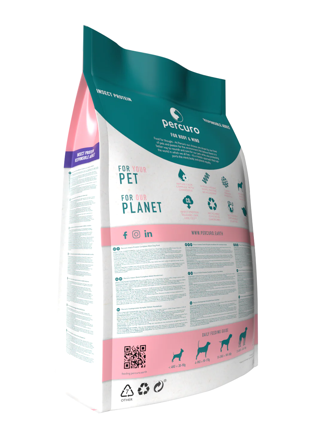 Percuro Insect Protein Adult Medium/Large Breed Dry Dog Food 10KG