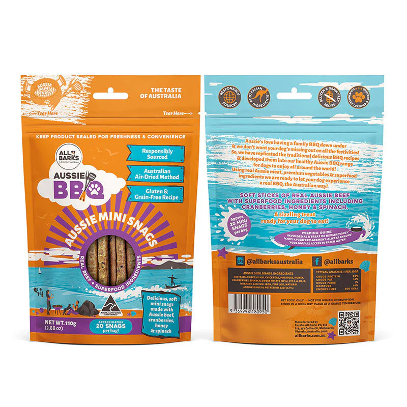 All Barks Aussie Mini Snags
