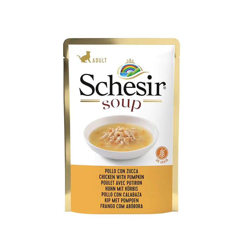 *Schesir Cat Wet Soup - Chicken With Pumpkin (85g)