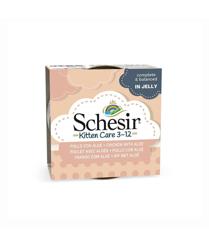 *Schesir Kitten Wet Food - Chicken with Aloe 85g