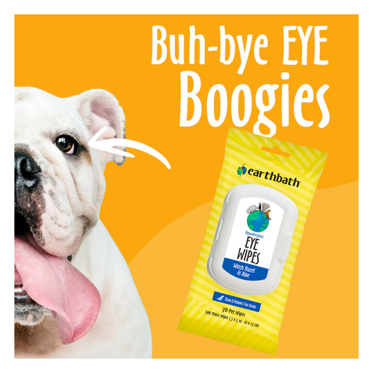 *Earthbath Hypoallergenic Eye Wipes (Witch Hazel & Aloe) – 30 Wipes