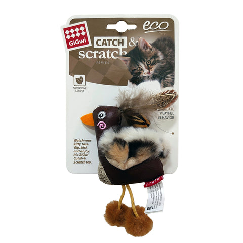 *Duck Catch & Scratch Eco line with Slivervine Leaves and Leatherette
