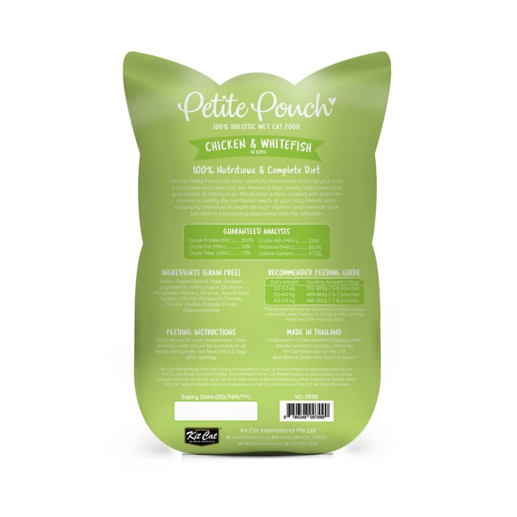 Kit Cat Petite Pouch 70g – Chicken & Whitefish