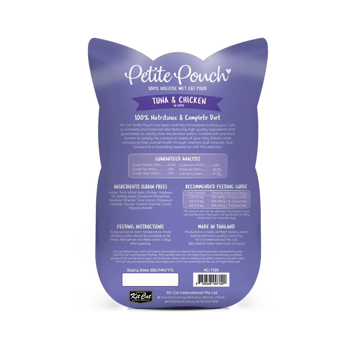 Kit Cat Petite Pouch 70g – Tuna & Chicken