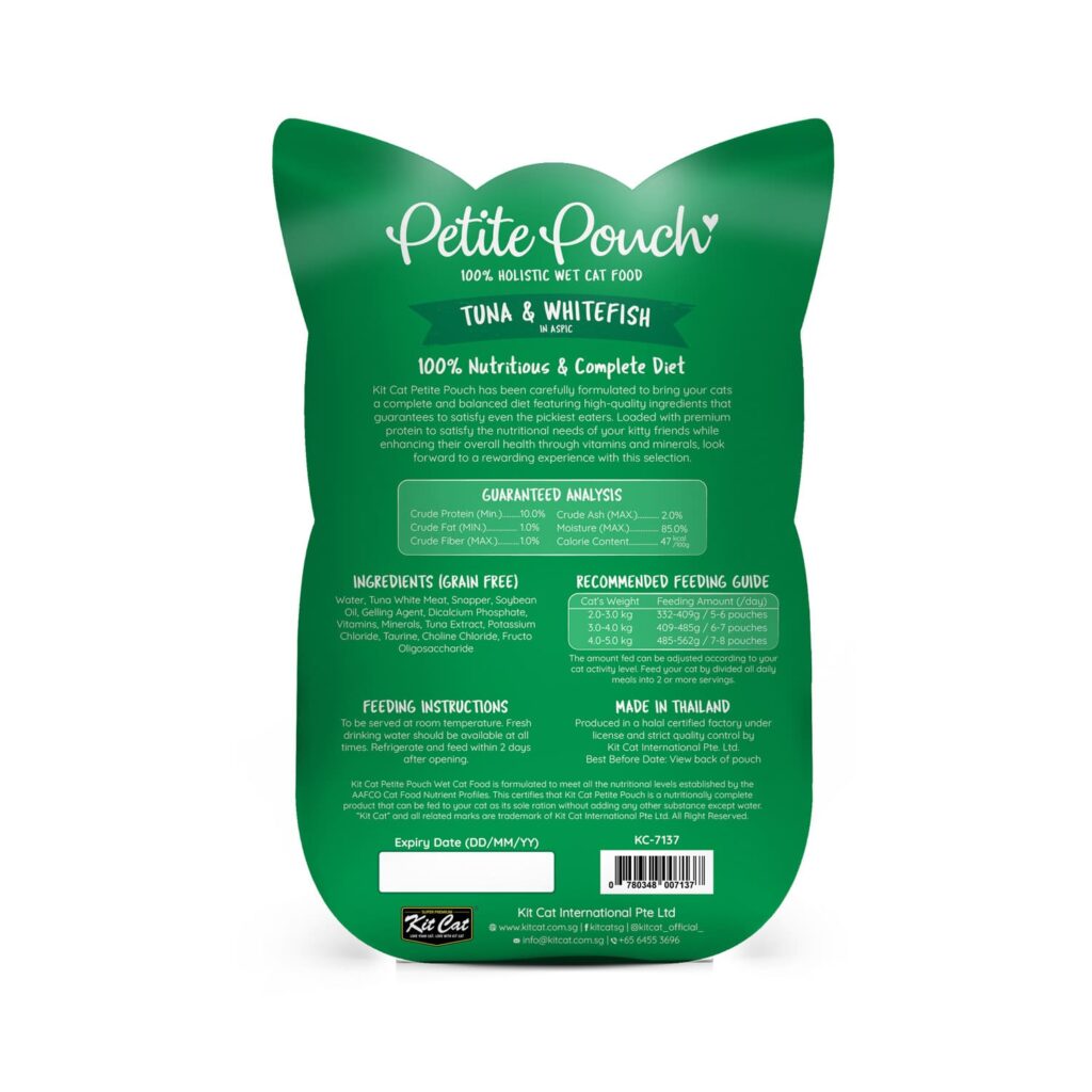Kit Cat Petite Pouch 70g – Tuna & Whitefish