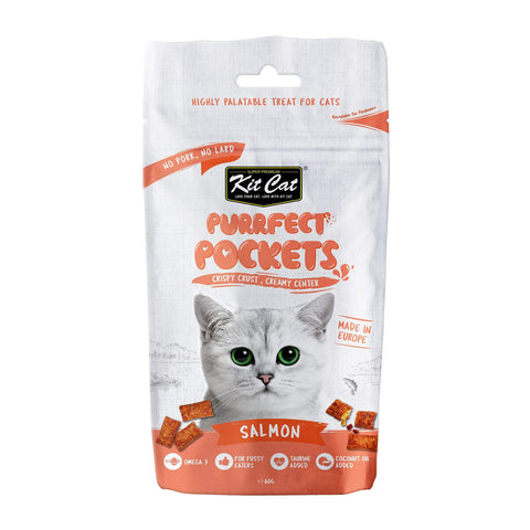 OFFER - Kit Cat Purrfect Pockets Salmon 60g