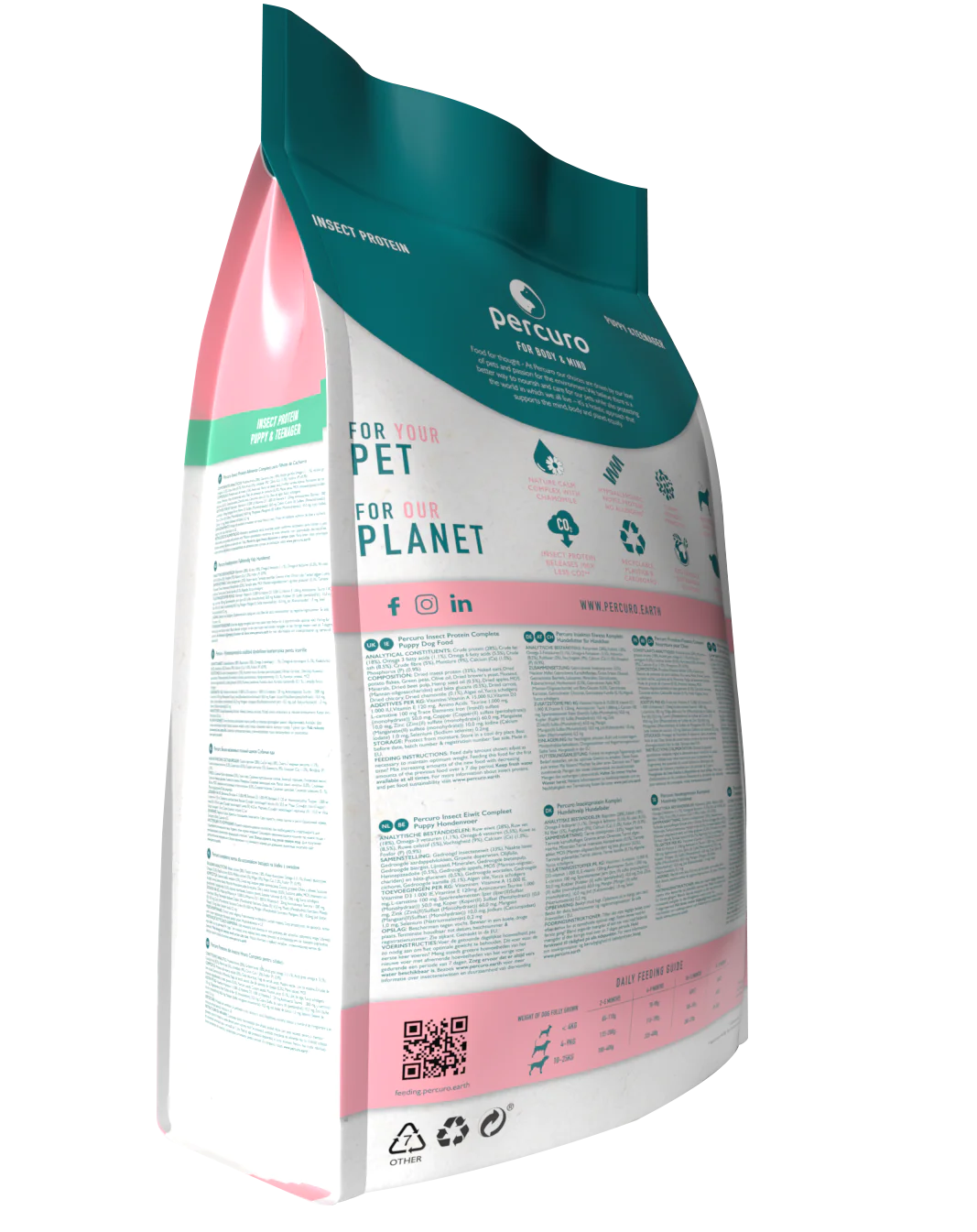 Percuro Insect Protein Puppy Small/Medium Breed Dry Dog Food 6KG