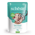 Schesir Complete & Balanced Nutrition Wet Cat Food in Jelly Pouch - Tuna With Seabream 85g