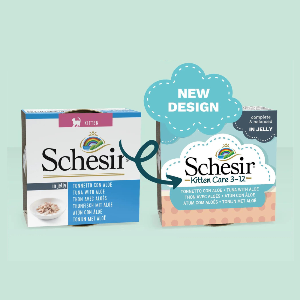 *Schesir Kitten Wet Food - Tuna with Aloe 85g