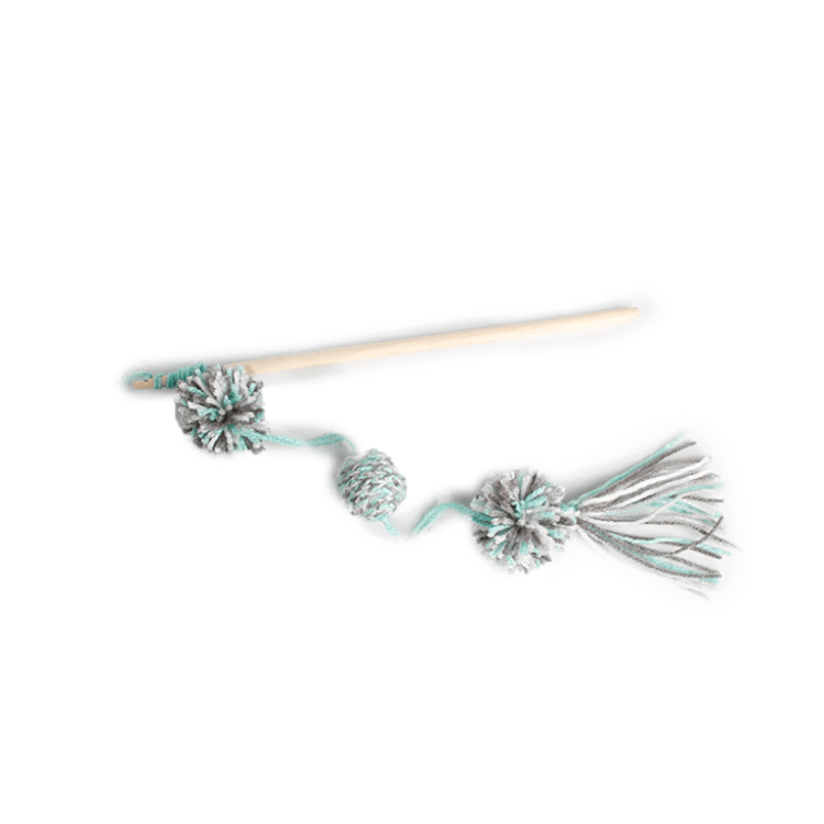 *Knotty Habit - Yarn Pom Pom Wand