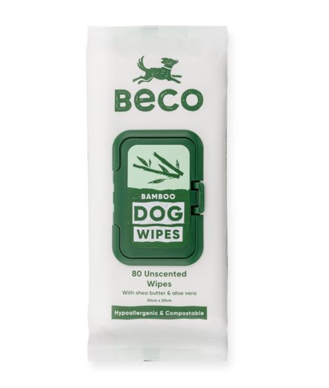 Beco Bamboo Unscented Dog Wipes