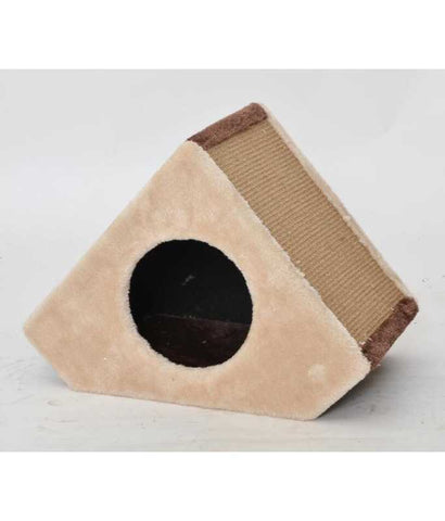Catry Conical Cat House With Scratcher 40x25x30cm