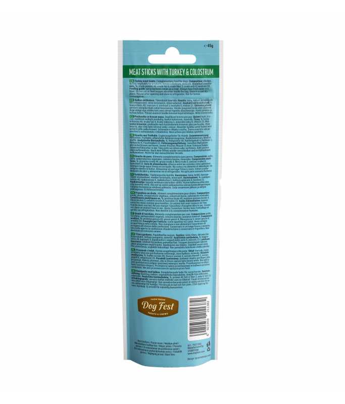*Dog Fest Turkey Stick With Colostrum 45g