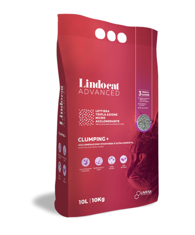*Natural Bentonite Lindocat Advanced Clumping + 10 L (Fragrance Free)
