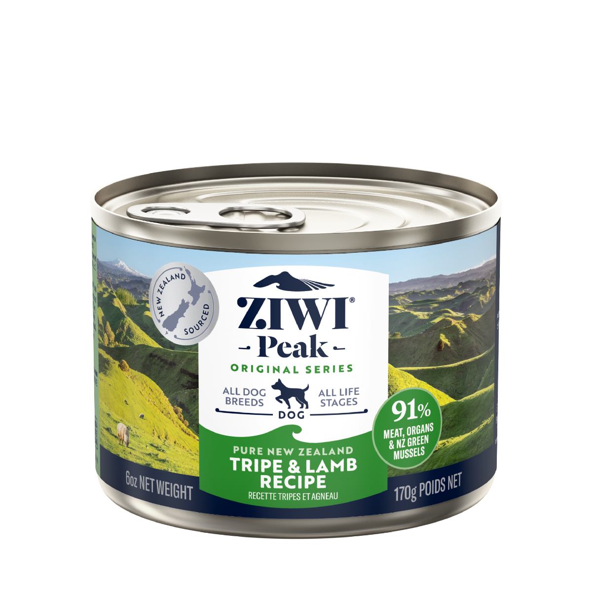 *ZiwiPeak Tripe & Lamb Recipe Canned Dog Food 390g