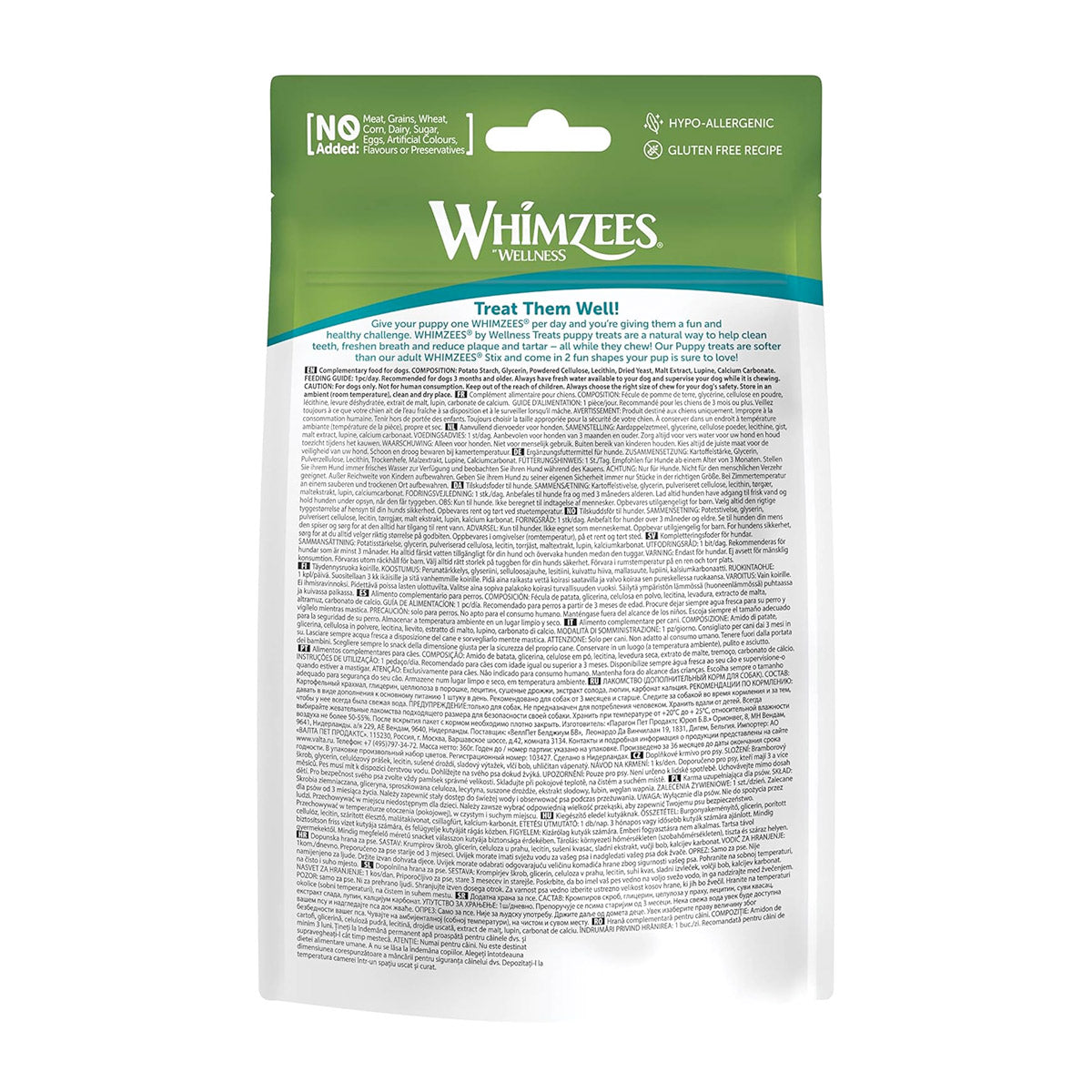 *Whimzees Puppy Stix XS/S (28 Pcs)