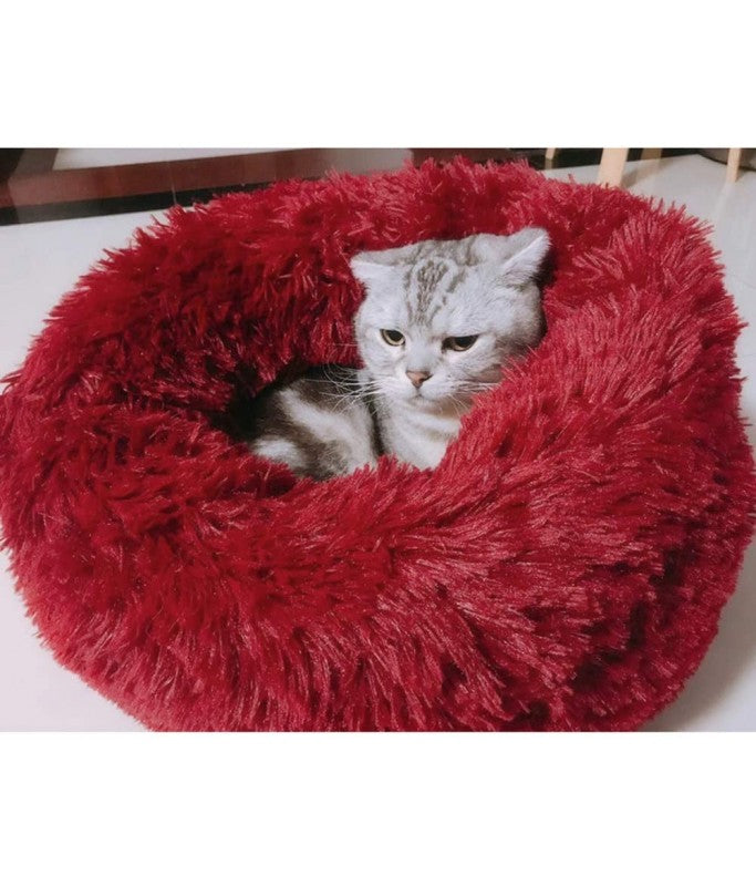 Fluffy cat deals cushion
