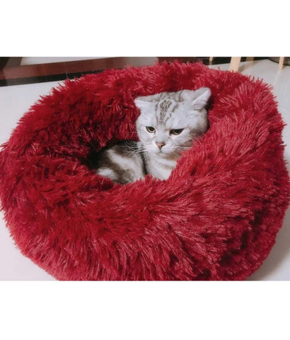 Pado Pet Fluffy Donut Cushion - Red XL