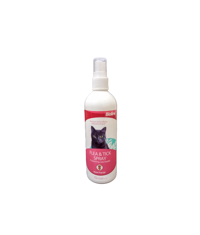 Bioline Flea And Tick Spray For Cat 175 ml