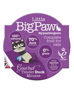 Little Big Paw Cat Gourmet Duck Mousse (4597456699445)