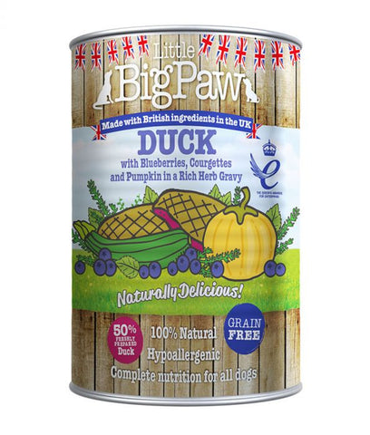 Little Big Paw Dog Duck 390g Tin (4597571387445)