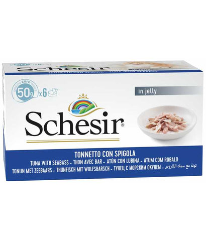 *Schesir Cat Multipack Can Tuna With Seabass-6x50g