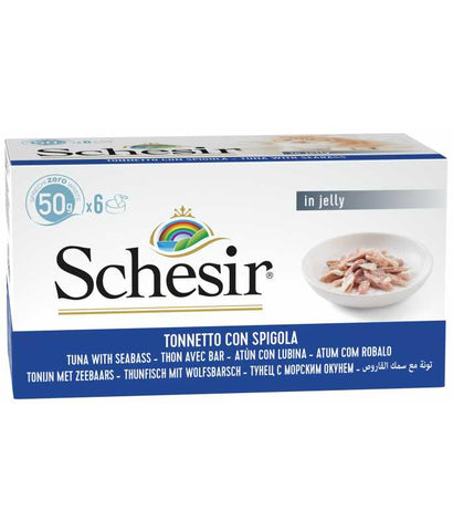 Schesir Cat Multipack Can Tuna With Seabass-6x50g