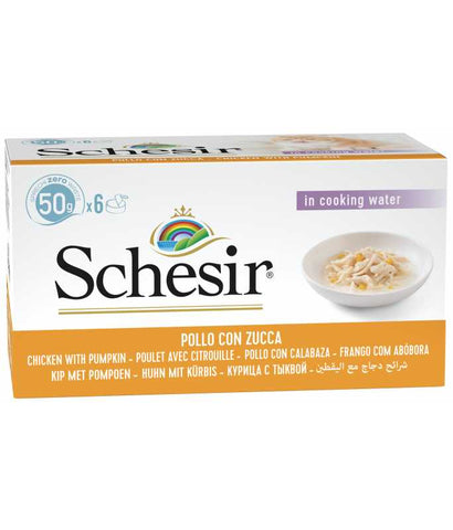 Schesir Cat Multipack Can-Wet Food Chicken Rice Natural Style-6x50g