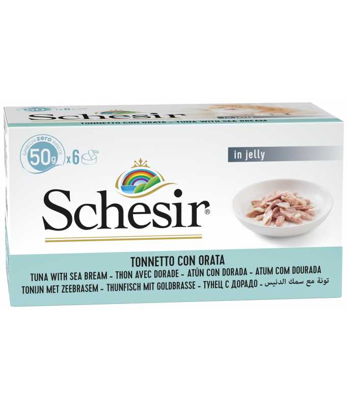 Schesir Cat Multipack Can Tuna With Seabream-6x50g