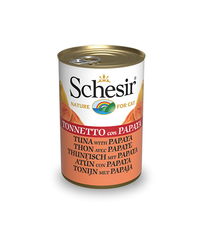 Schesir Cat Can-Wet Food Tuna With Papaya-140g