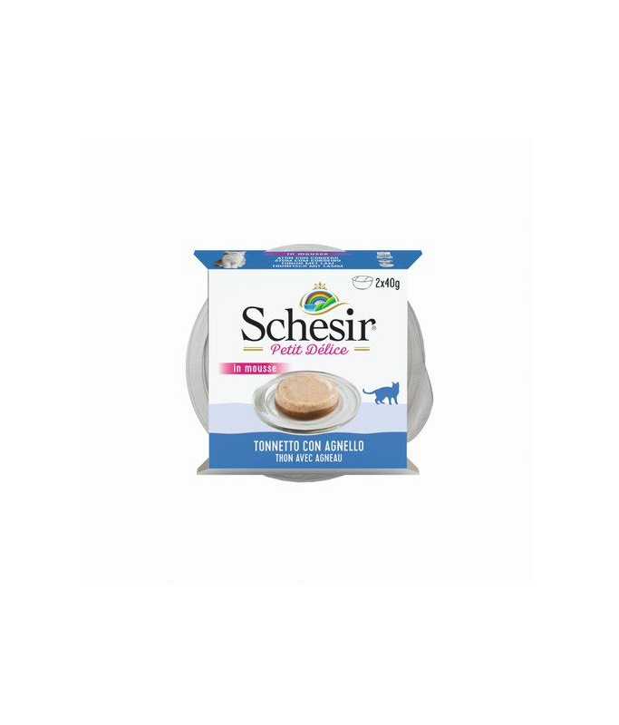 Schesir Petit Delice Cat Wet Food Can-Tuna With Lamb 40g