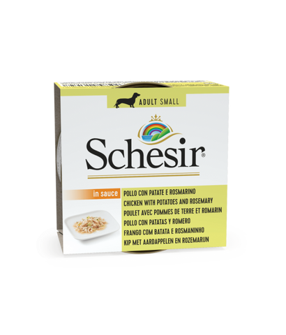 *Schesir Dog Wet Food Can-Chicken With Potatoes And Rosemary 85g