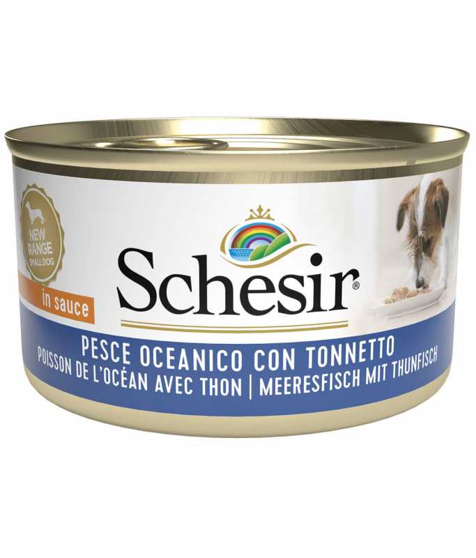 Schesir Dog Wet Food Can-Ocean Fish With Tuna-85g