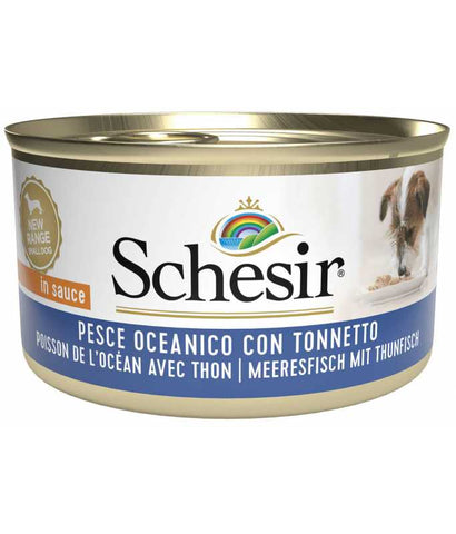 Schesir Dog Wet Food Can-Ocean Fish With Tuna-85g