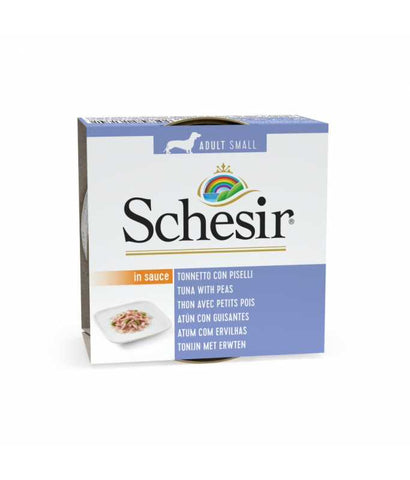 *Schesir Dog Wet Food Can-Tuna With Peas-85g