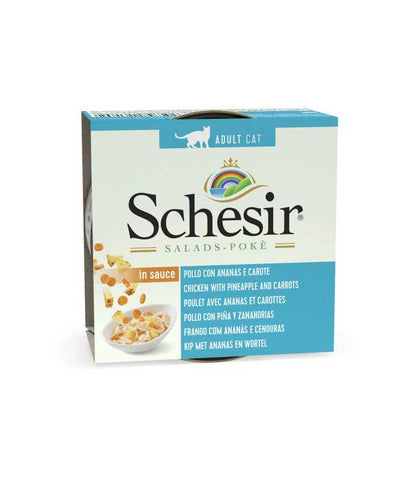 Schesir Salad Cat Wet Food Chicken With Pineapple And Carrots 85g