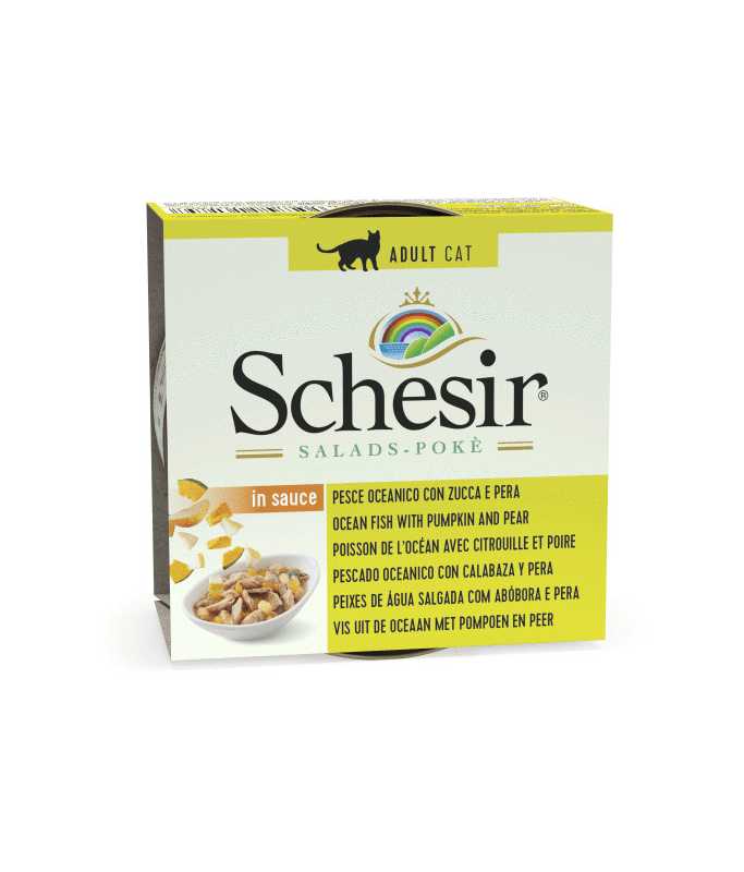 Schesir Salad Cat Wet Food Ocean Fish With Pumpkin And Pear 85g