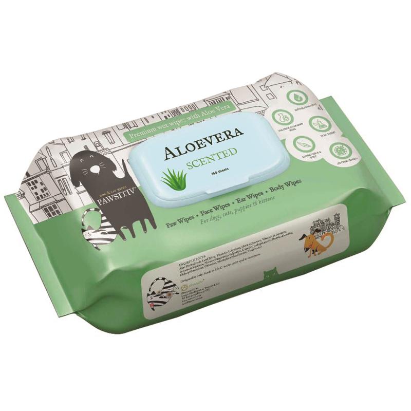 *PAWSITIV PET WIPES FOR CATS AND DOGS (150 WET WIPES)
